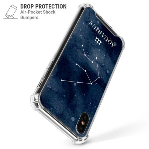 Aquarius Constellation iPhone XS Max Clear Case
